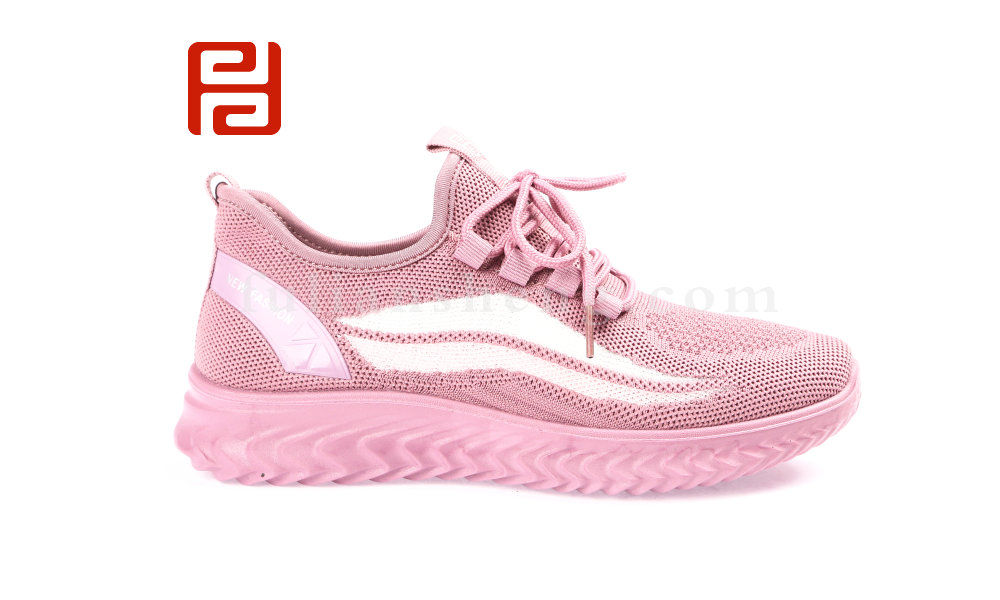 福連升春款女士透氣飛織休閑運(yùn)動鞋圖片