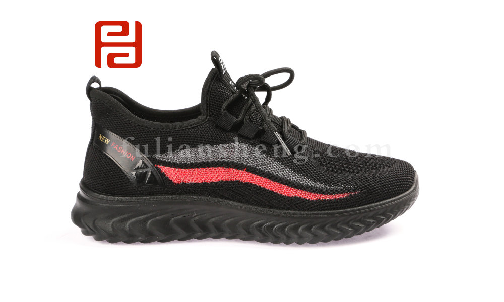 福連升春款女士透氣飛織休閑運(yùn)動鞋圖片