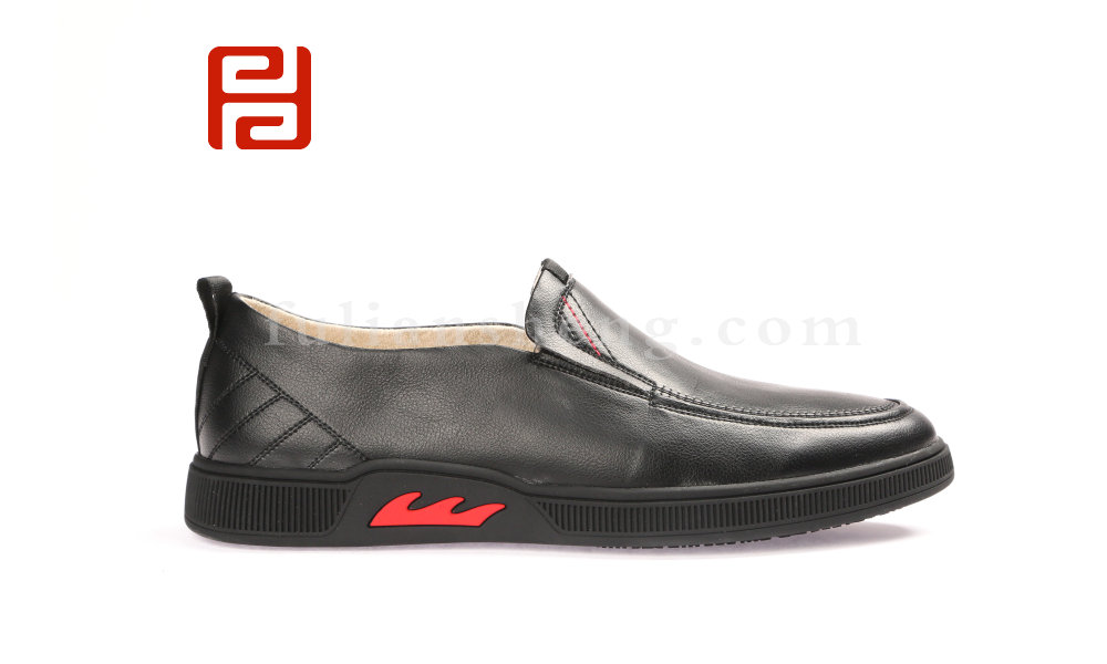 福連升春款商務(wù)休閑正裝男鞋單鞋 光面舒適休閑鞋老北京布鞋圖片