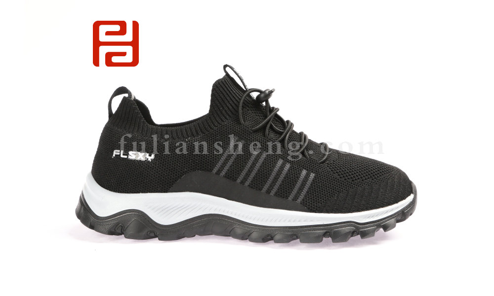 福連升春款女士輕便透氣飛織運(yùn)動鞋彈力鞋口圖片