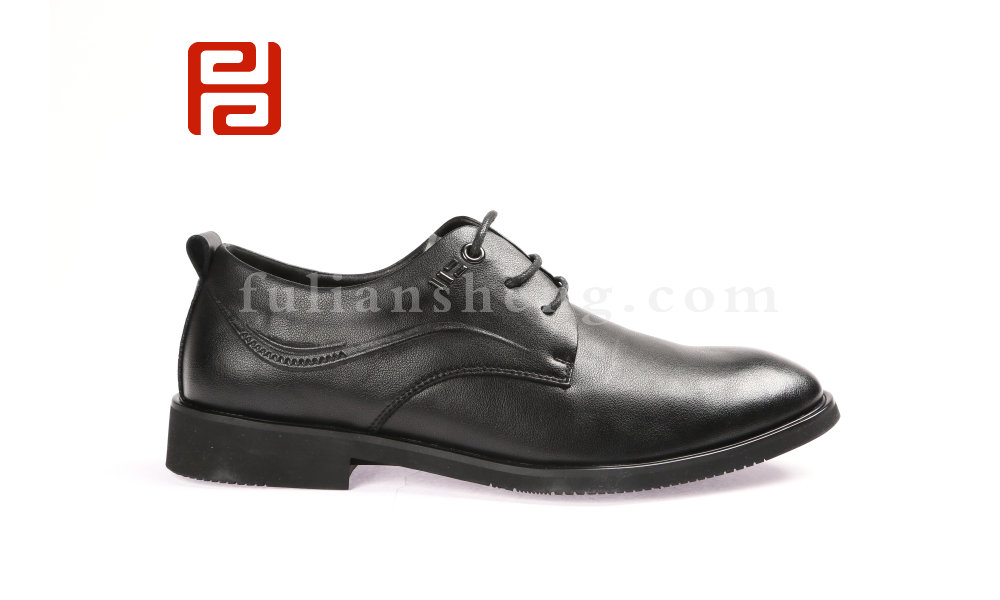 福連升商務(wù)版男鞋系帶正裝工作鞋 老北京布鞋圖片