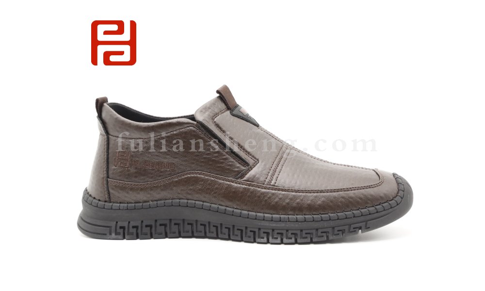 福連升2020冬季新款男保暖舒適休閑手縫鞋圖片