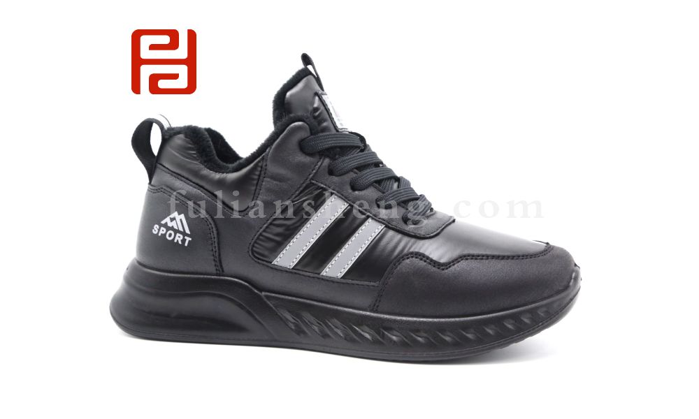 福連升休閑運(yùn)動(dòng)女鞋中老年冬季加絨保暖輕便羽絨服面料圖片