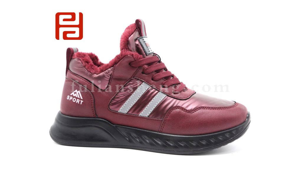 福連升休閑運(yùn)動(dòng)女鞋中老年冬季加絨保暖輕便羽絨服面料圖片