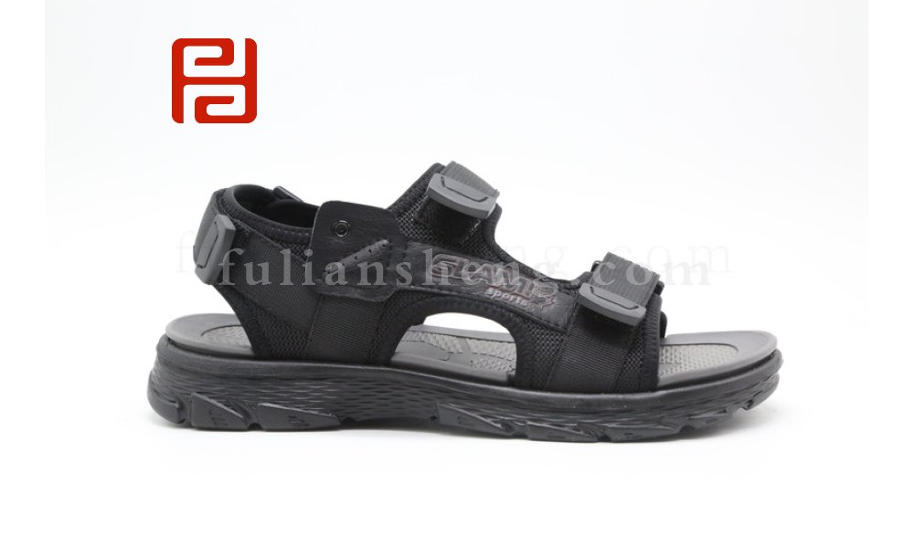 福連升夏季涼鞋男鞋手縫涼拖軟底舒適鞋子