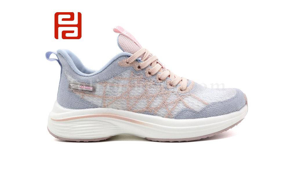 福連升夏季休閑運動女鞋輕絲水秀面料燈泡鞋底