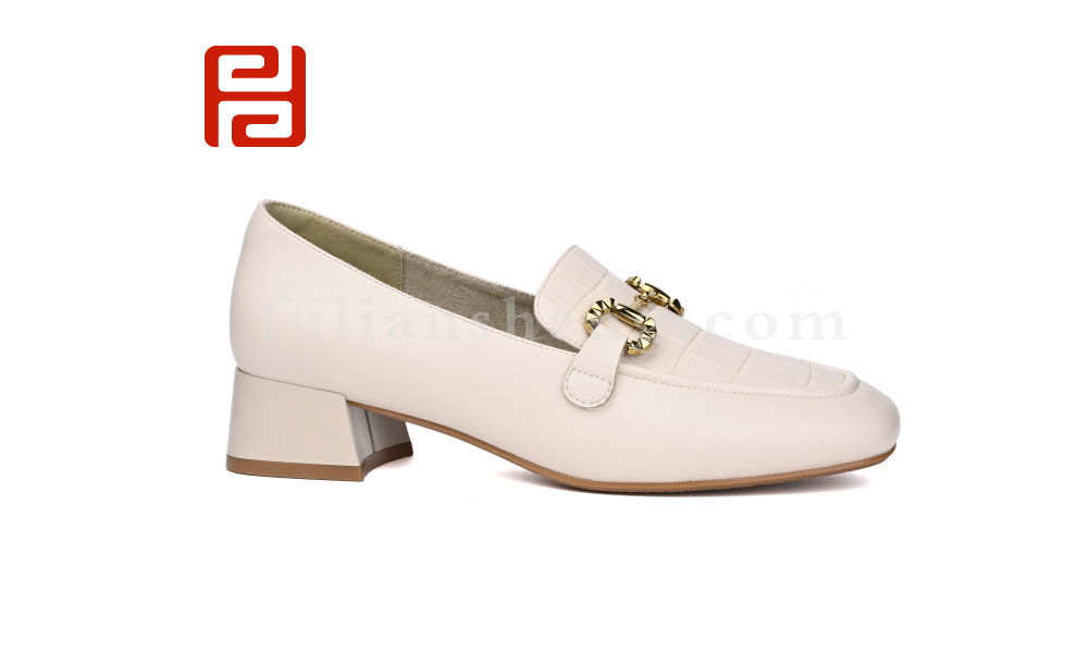 福連升春秋女鞋商務(wù)工裝時尚中跟舒適時裝鞋