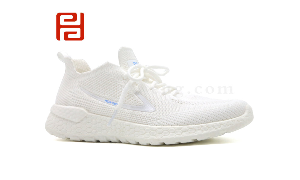 福連升夏季男鞋休閑運(yùn)動鞋透氣飛織爆米花底漫步鞋