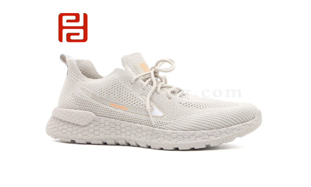 福連升夏季男鞋休閑運(yùn)動鞋透氣飛織爆米花底漫步鞋