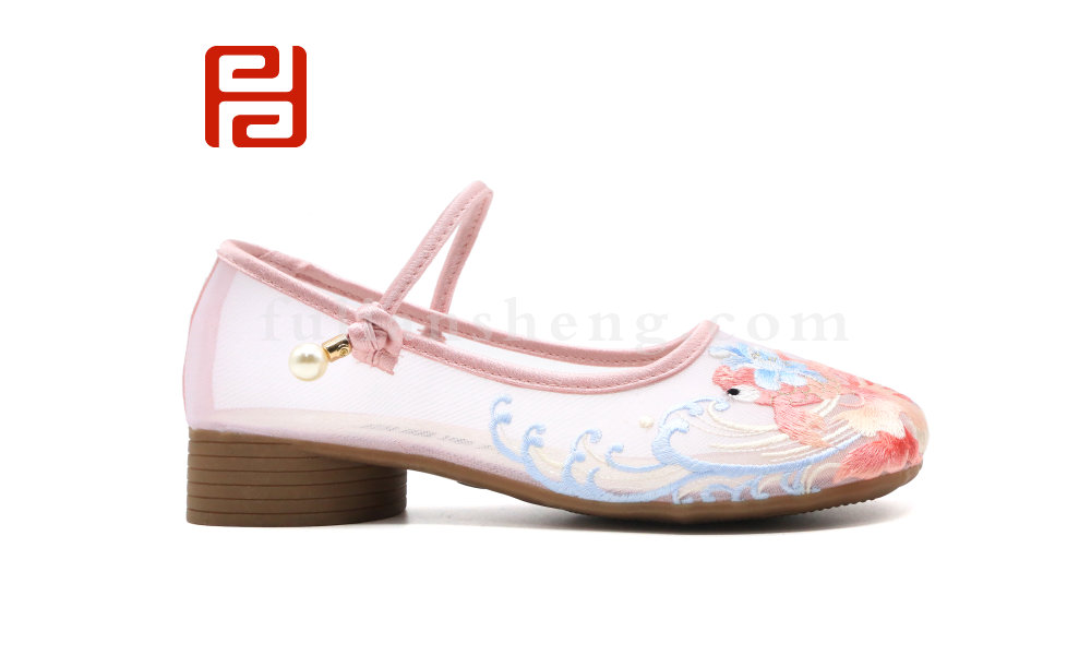 福連升夏季女鞋中國(guó)風(fēng)尚漢唐風(fēng)韻傳統(tǒng)舞蹈鞋