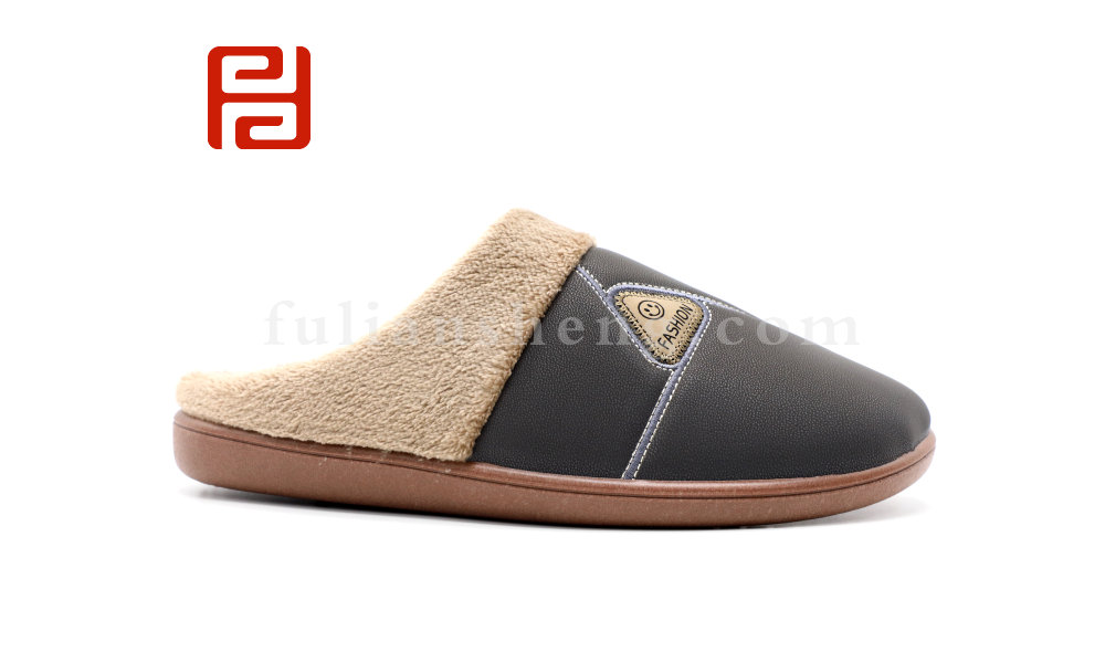 福連升冬季新款居家時(shí)光男鞋拖鞋居家拖鞋