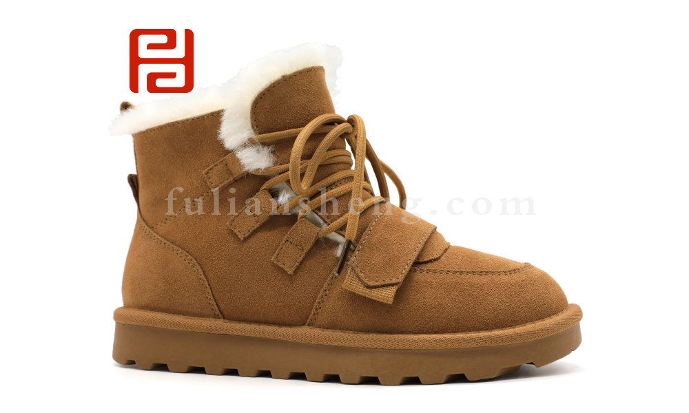福連升冬季新款休閑生活女鞋時尚休閑雪地靴