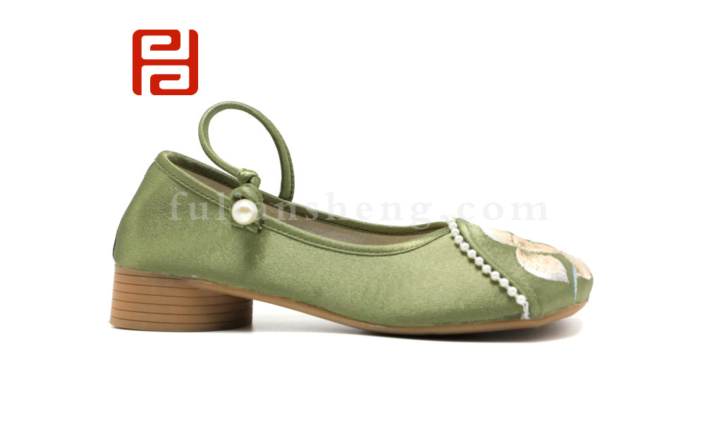 中國風(fēng)尚春季女鞋漢唐風(fēng)韻女單鞋牛筋底棉麻里布