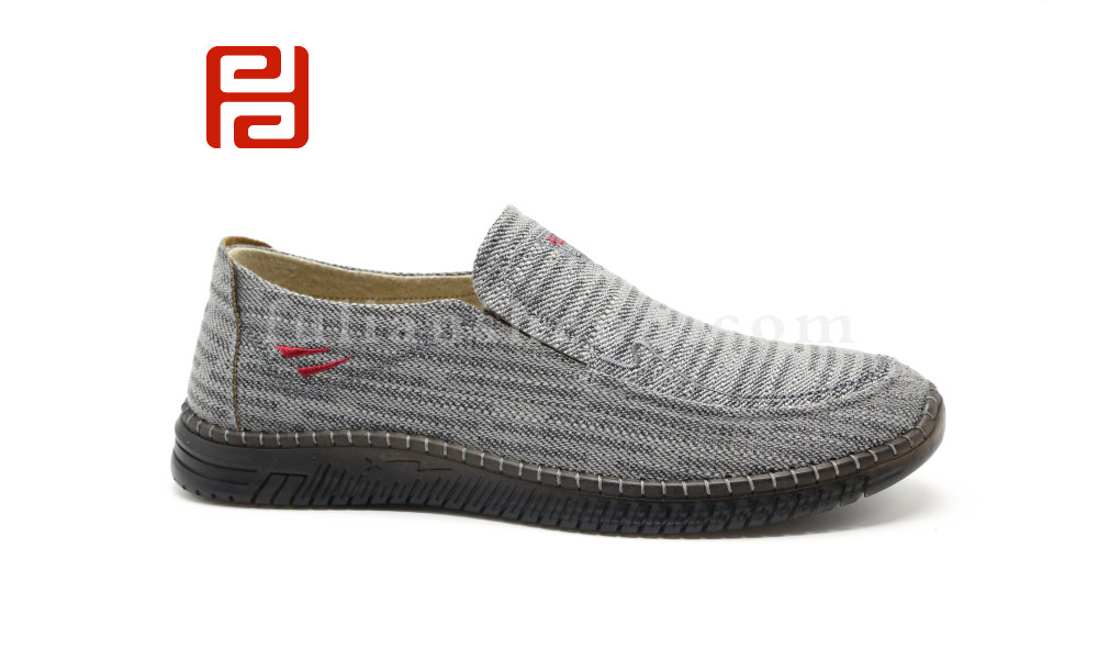 福連升北京布鞋輕便透氣牛筋底一腳蹬開車散步休閑男鞋圖片