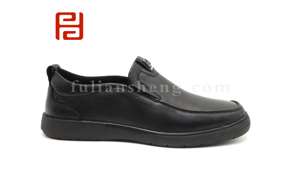 福連升老北京布鞋軟底商務(wù)休閑透氣輕便牛皮中老年男士單鞋