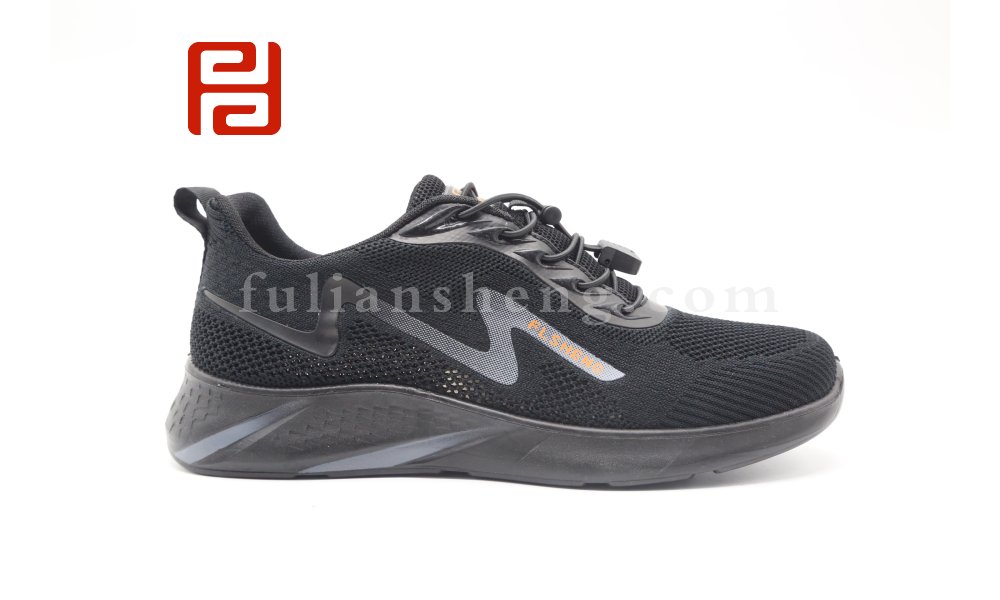 福連升夏季休閑運(yùn)動飛織透氣網(wǎng)布漫步男鞋軟底健步鞋圖片