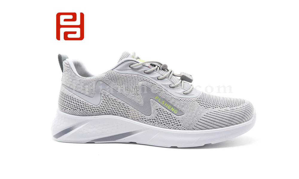 福連升夏季休閑運(yùn)動飛織透氣網(wǎng)布漫步男鞋軟底健步鞋圖片