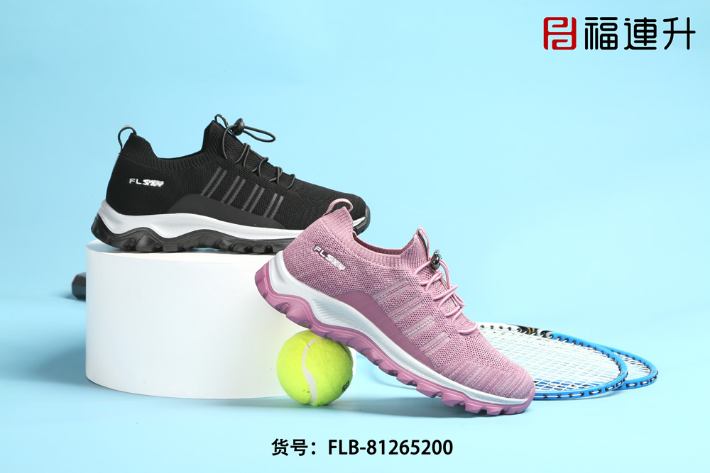 福連升春款女士輕便透氣飛織運(yùn)動鞋彈力鞋口(圖2)