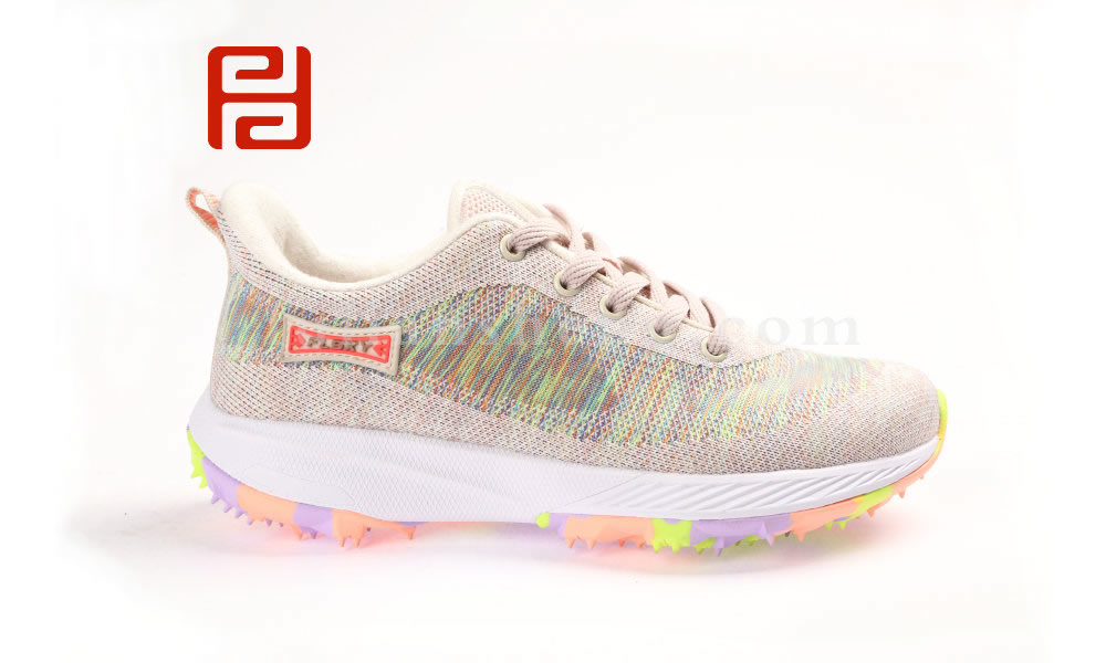 福連升炫彩女鞋時(shí)尚運(yùn)動(dòng)鞋軟釘?shù)浊閭H款男女春季單鞋(圖2)