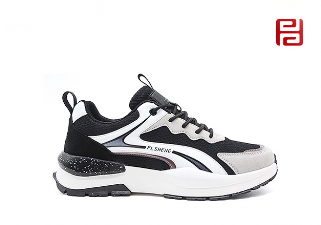 福連升春季新款時尚休閑運動男鞋透氣舒適鞋子