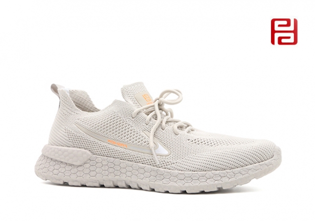 福連升夏季男鞋休閑運(yùn)動(dòng)鞋透氣飛織爆米花底漫步鞋