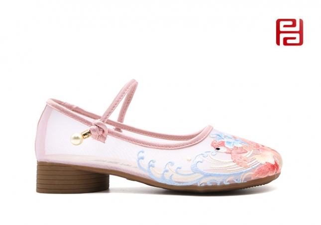 福連升夏季女鞋中國風尚漢唐風韻傳統(tǒng)舞蹈鞋
