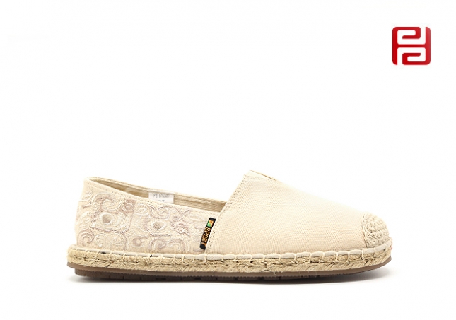 福連升布鞋女透氣帆布女鞋淺口平底一腳蹬懶人漁夫鞋