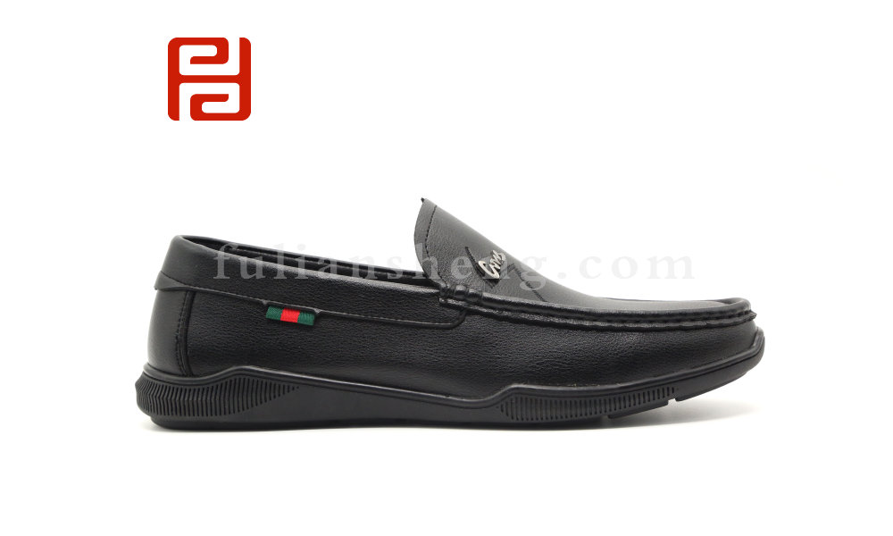 福連升男鞋休閑商務(wù)樂福鞋套腳豆豆鞋棉麻內(nèi)里舒適一腳蹬